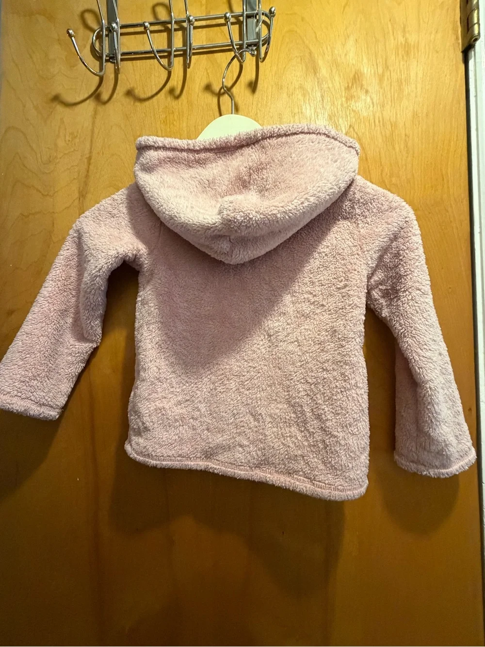 Carter's Plush Hooded Crewneck Sweater in Soft Pink